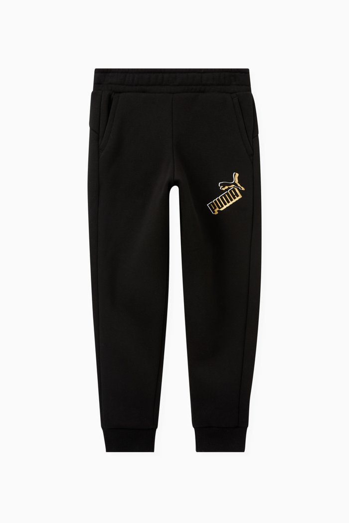 

Logo Sweatpants in Cotton Blend, Black