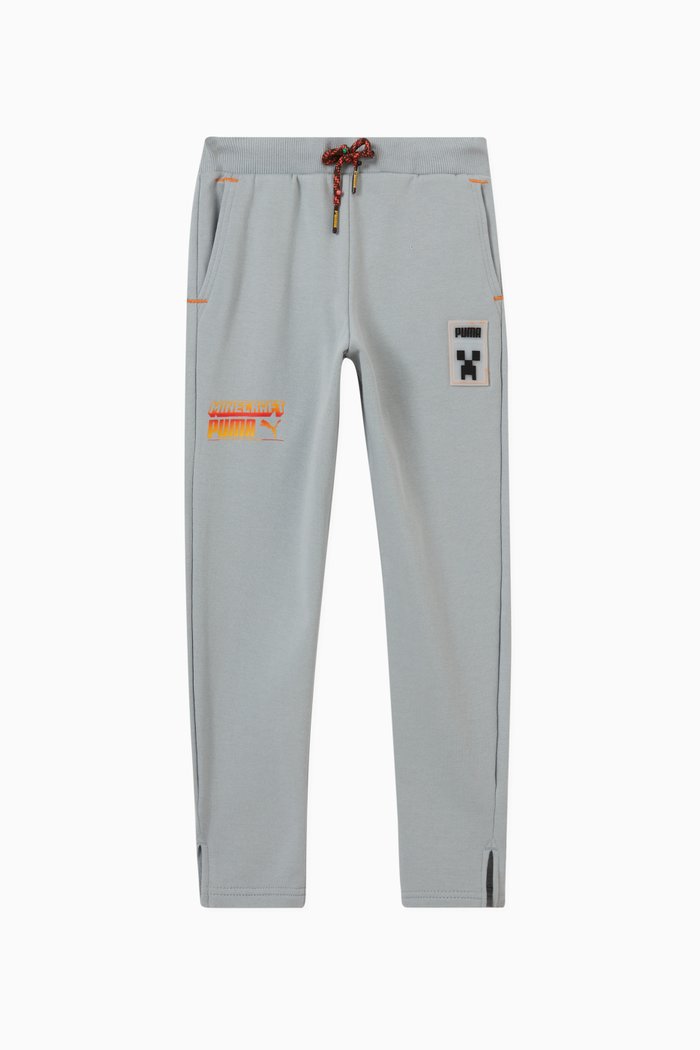 

x Minecraft Logo Sweatpants in Cotton, Grey