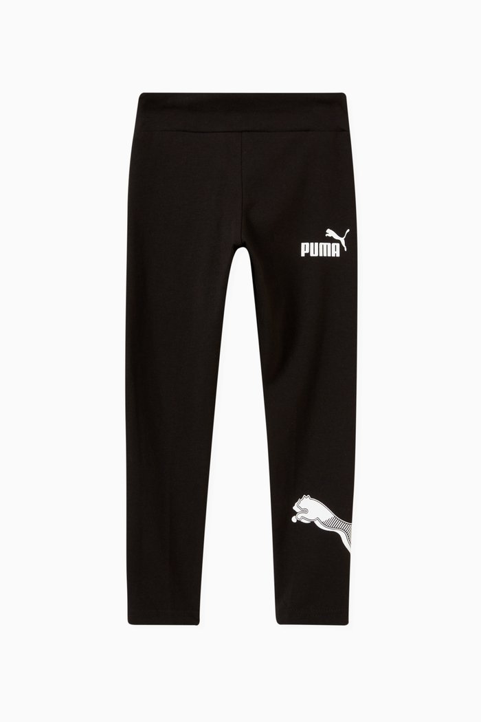 

Puma Power Graphic Leggings in Cotton Jersey, Black
