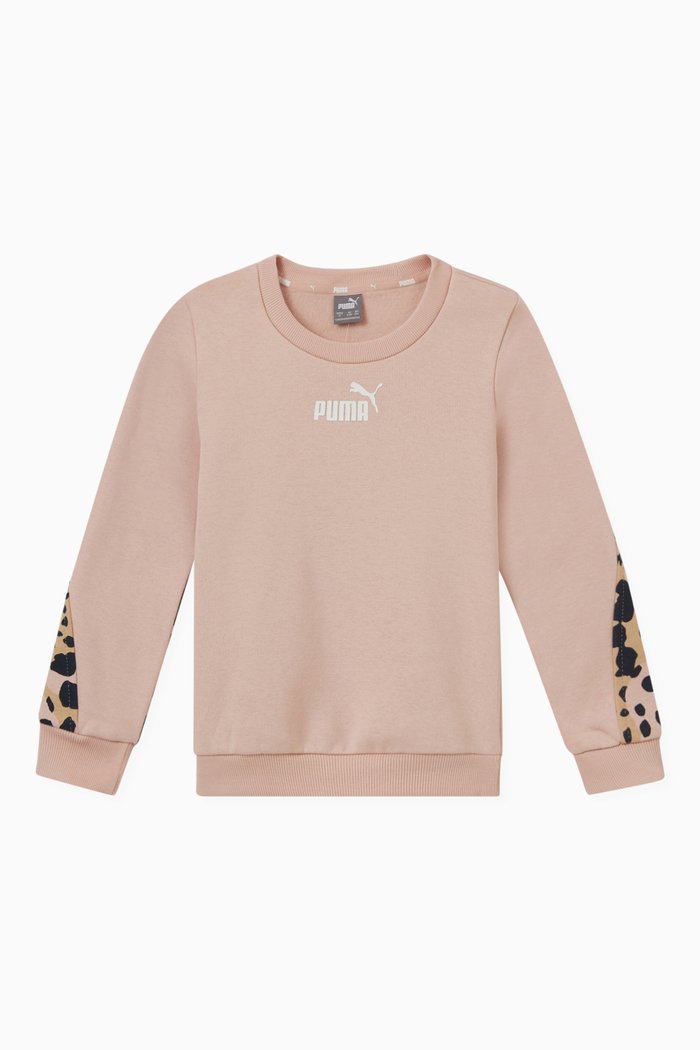 

Alpha Crewneck Sweatshirt in Cotton Terry, Pink