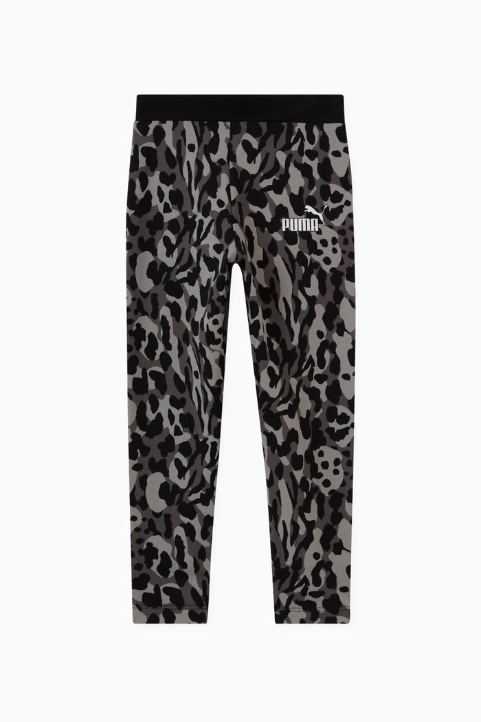

Alpha Allover Leggings in Cotton Jersey, Black