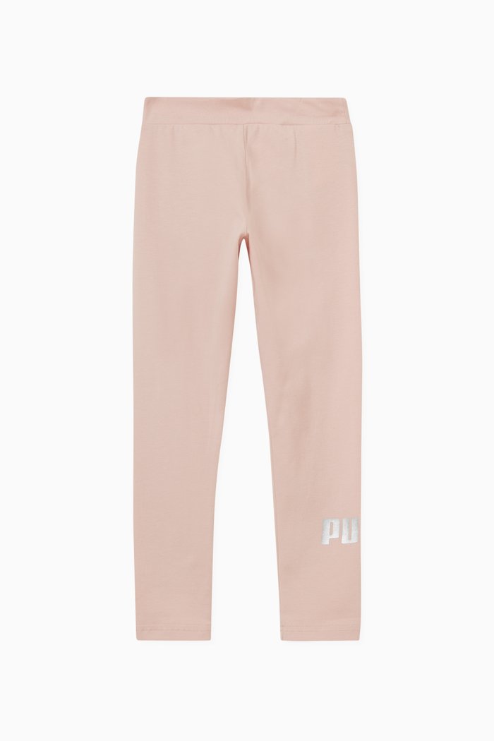 

Essentials Logo Leggings in Stretch-cotton, Pink