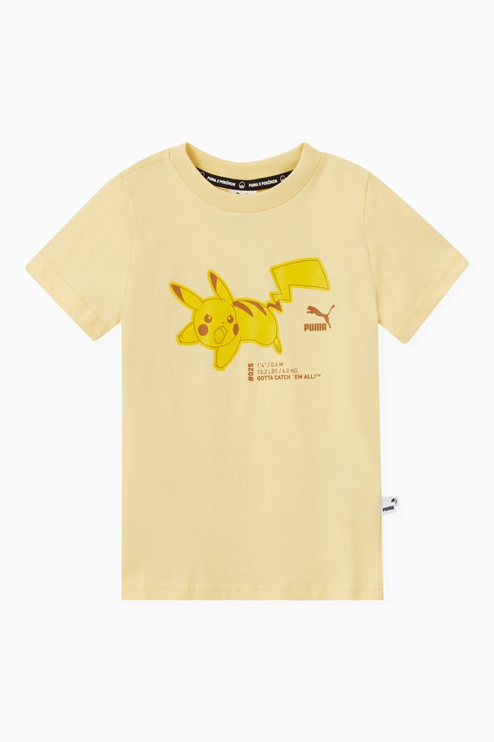 

x Pokemon Logo T-shirt in Cotton, Yellow