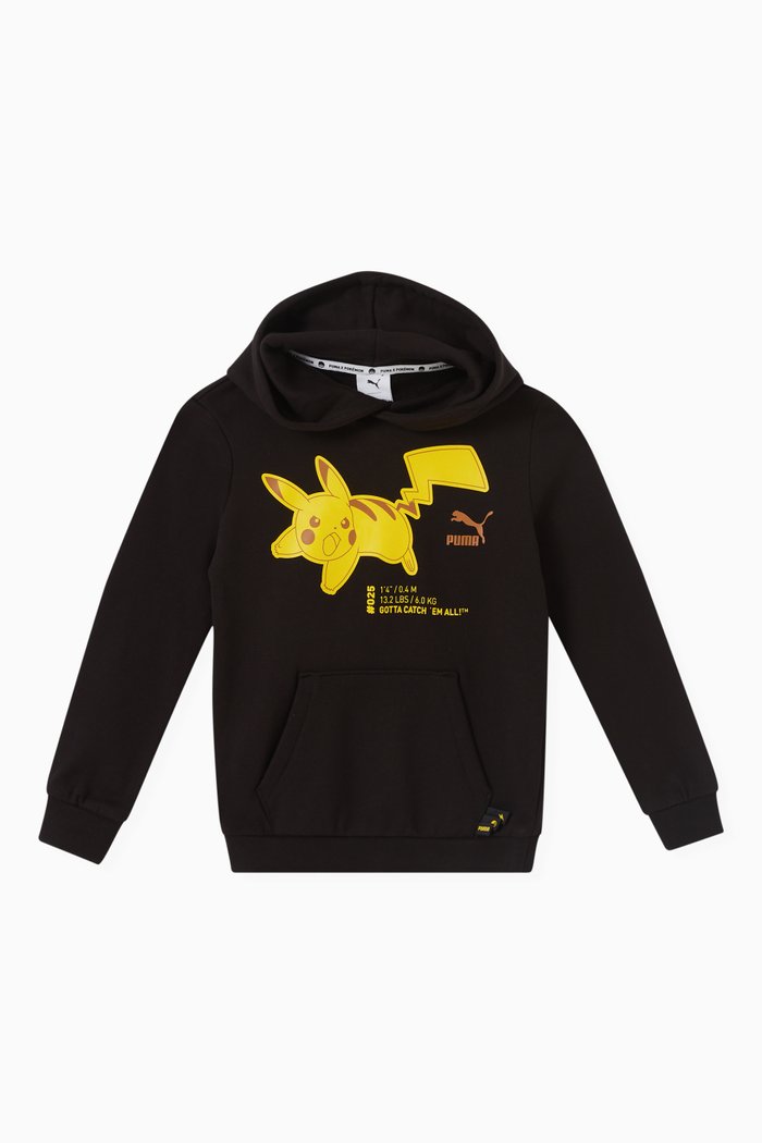 

x Pokemon Logo Hoodie in Jersey, Black