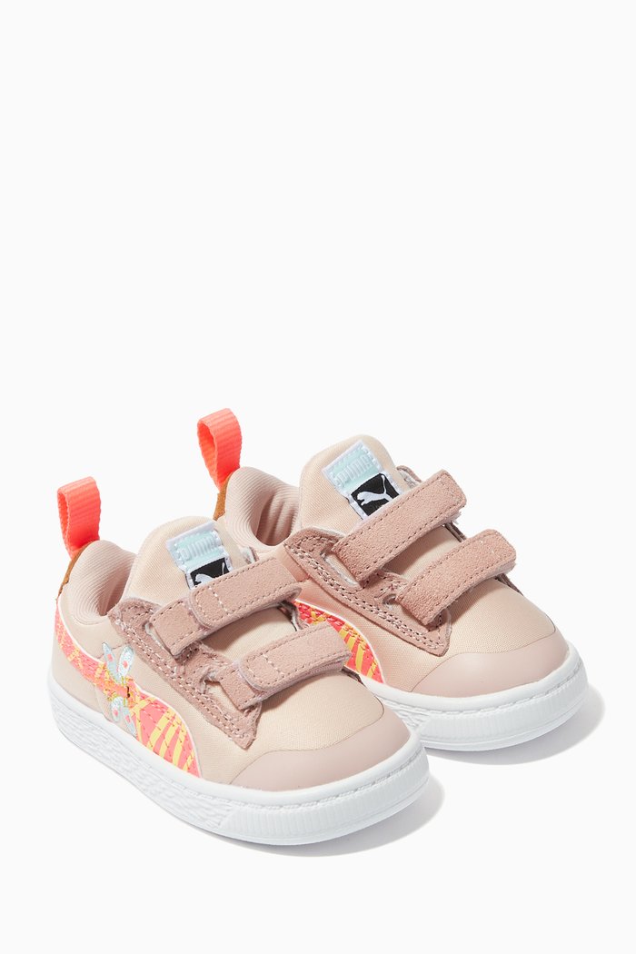 

Small World Sneakers in Suede, Pink