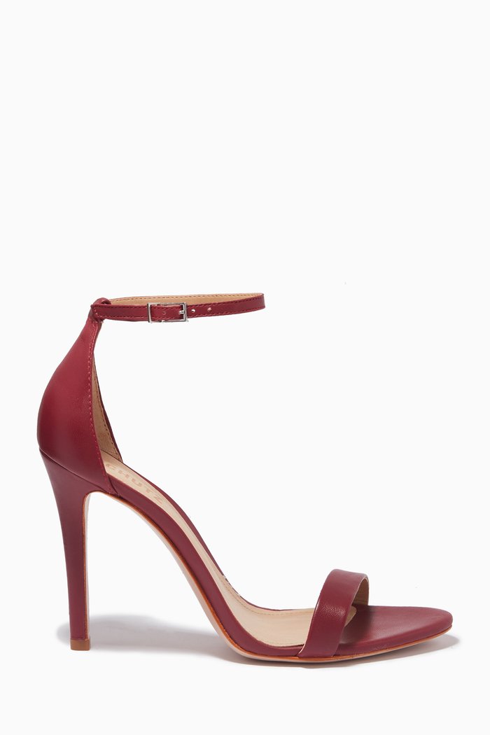 

Gisele Heel Sandals in Nappa Leather, Red