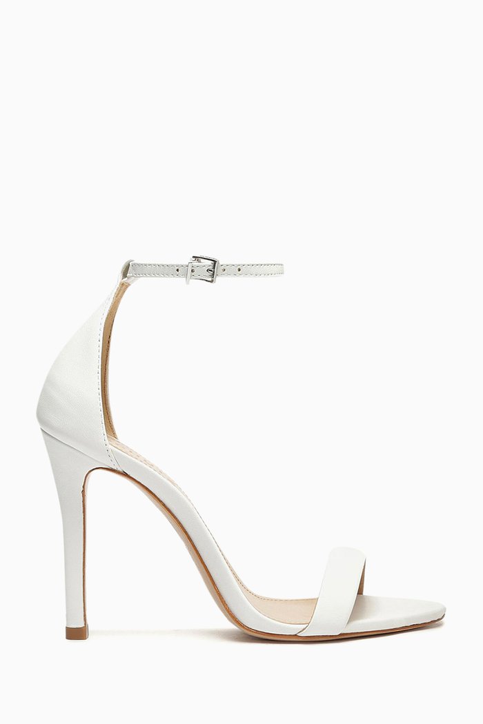 

Gisele Heel Sandals in Nappa Leather, White