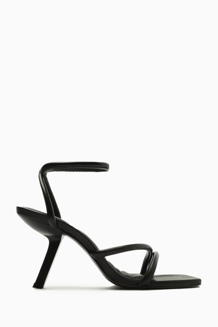 

Shalla Wrap-around Heel Sandals in Leather, Black