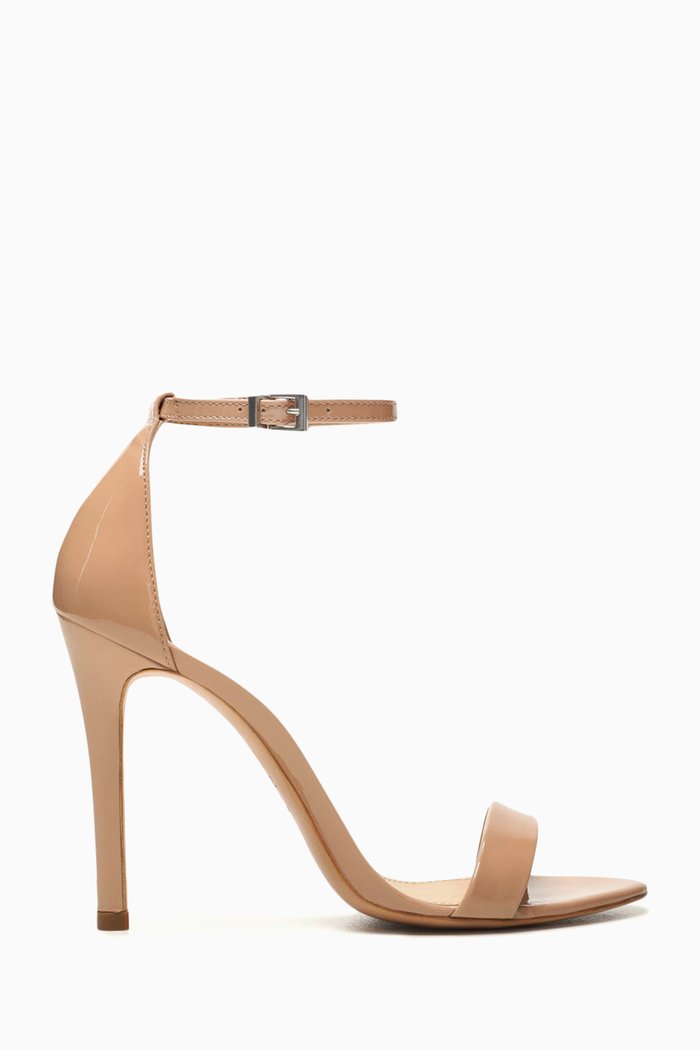 

Gisele Heel Sandals in Patent Leather, Neutral