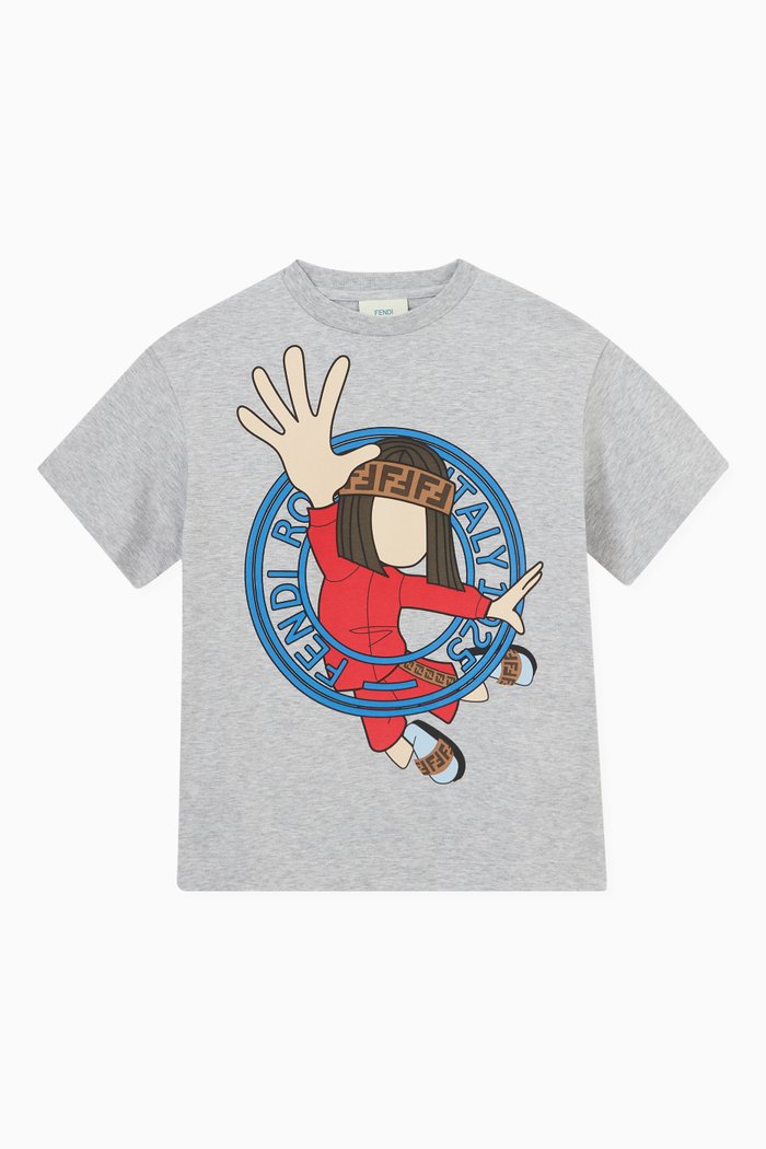 

Character T-shirt in Cotton, Grey