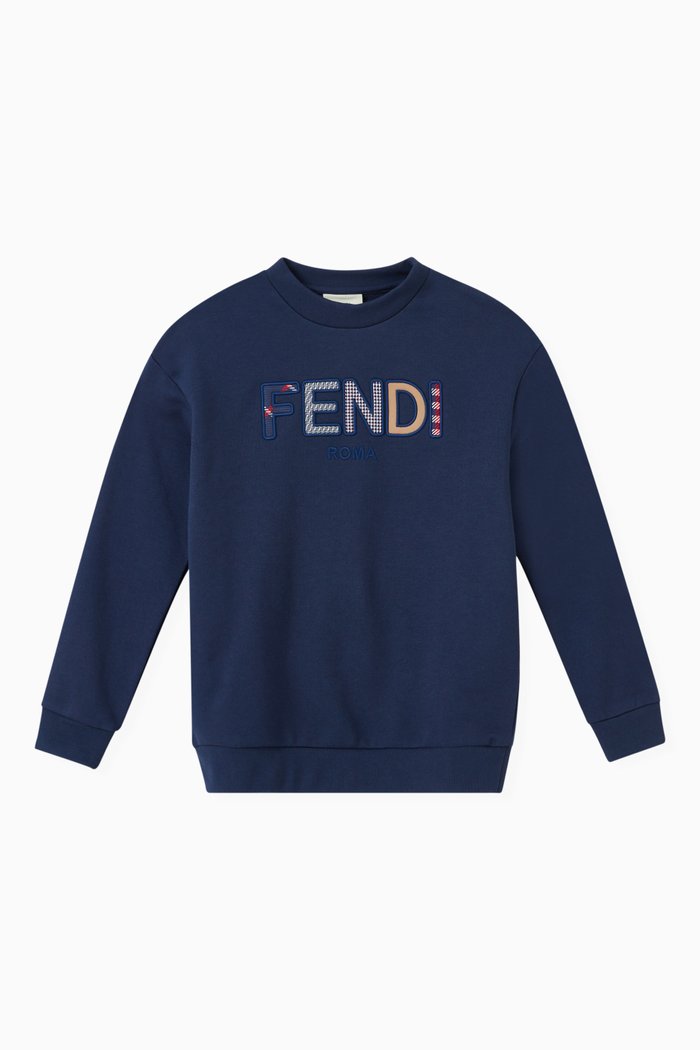 

Logo Sweatshirt in Cotton, Blue