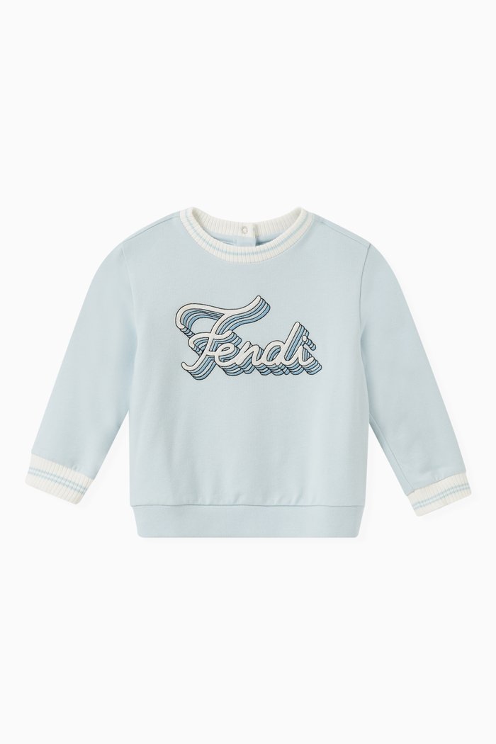 

Logo Sweatshirt in Cotton, Blue