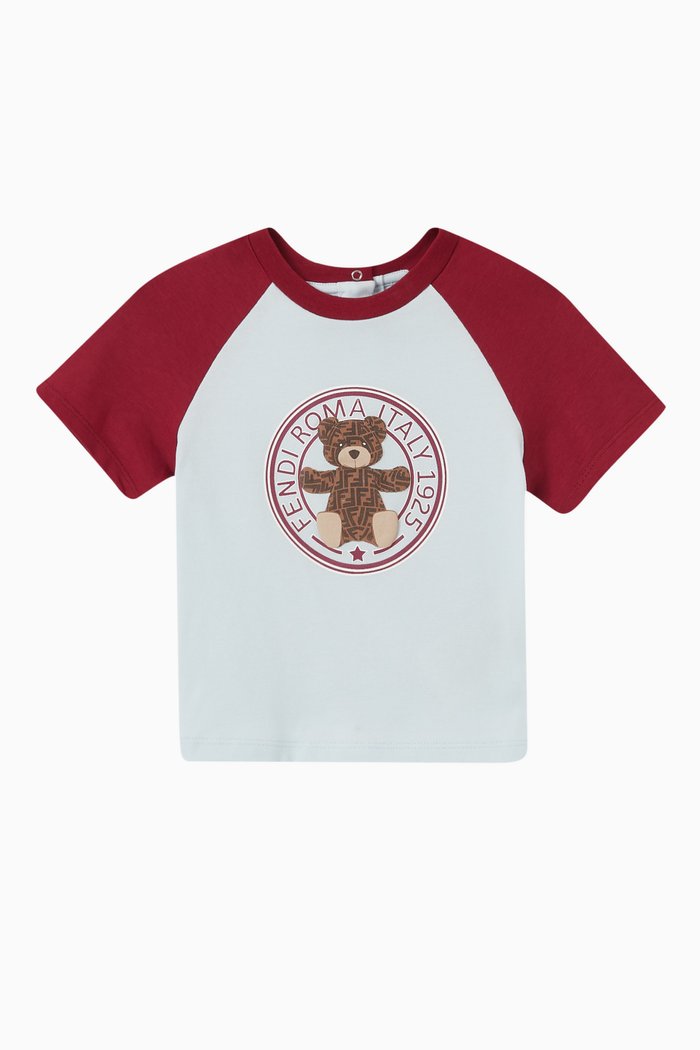 

Teddy Bear T-shirt in Cotton, Blue
