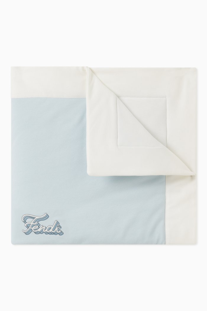 

Logo Baby Blanket in Cotton, Blue