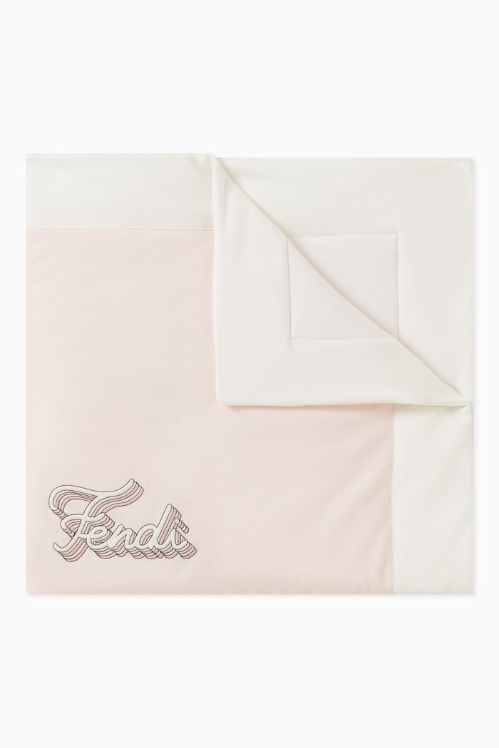 

Logo Baby Blanket in Cotton, Pink