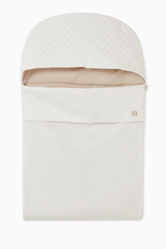 

Quilted Sleeping Bag in Cotton, White