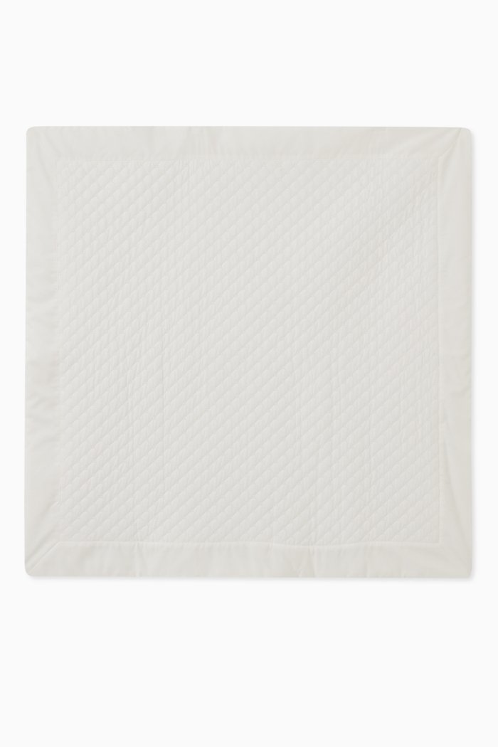 

FF Quilted Blanket in Cotton Jersey, White