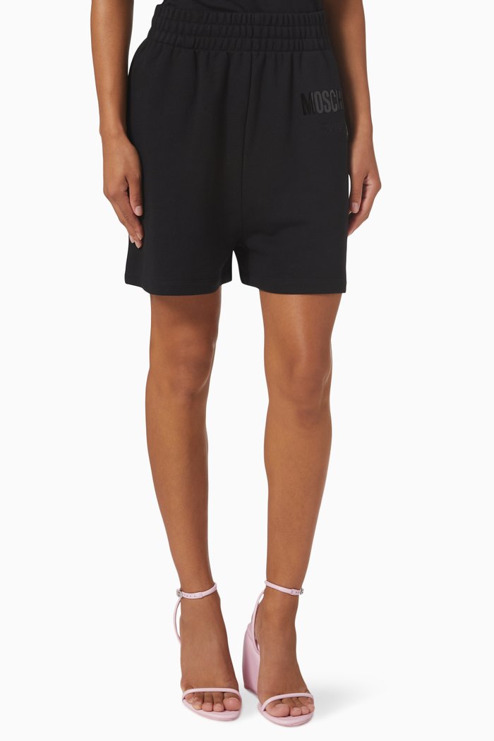 

Moschino Couture Shorts in Organic Cotton, Black