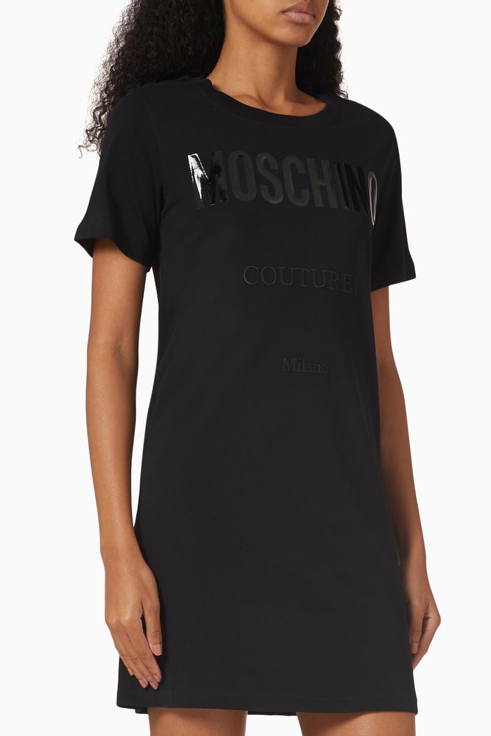 

Moschino Couture Dress in Organic Cotton, Black