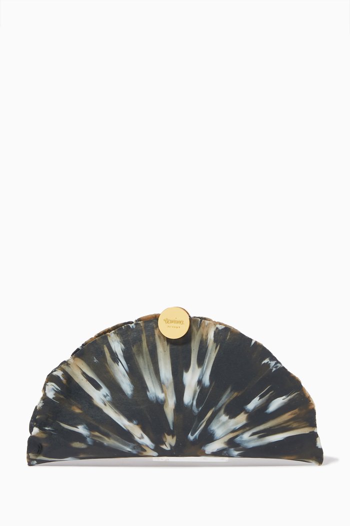 

Le Crepuscule Mini Clutch in Upcycled Plastic, Black