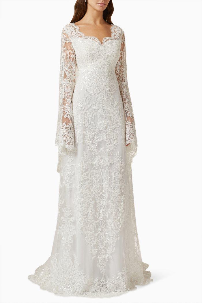 

Seba Princess Wedding Dress in Lace, Neutral