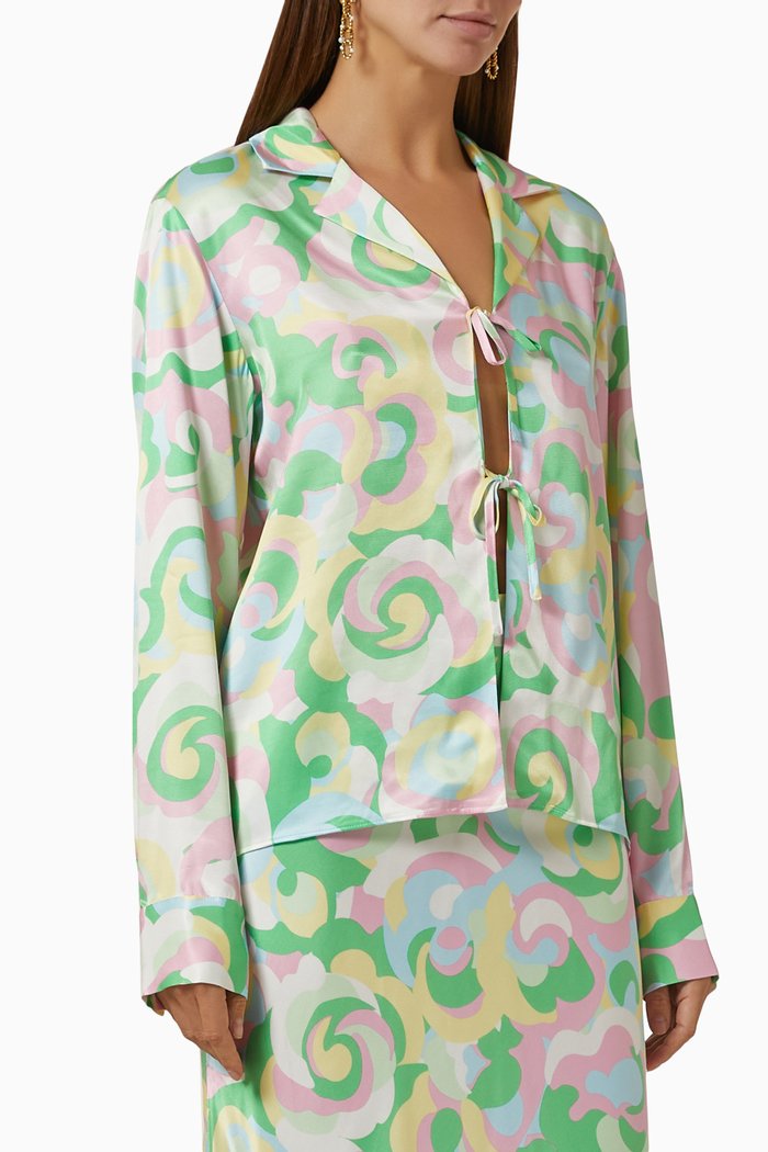 

Devon Top in EcoVero Viscose, Green