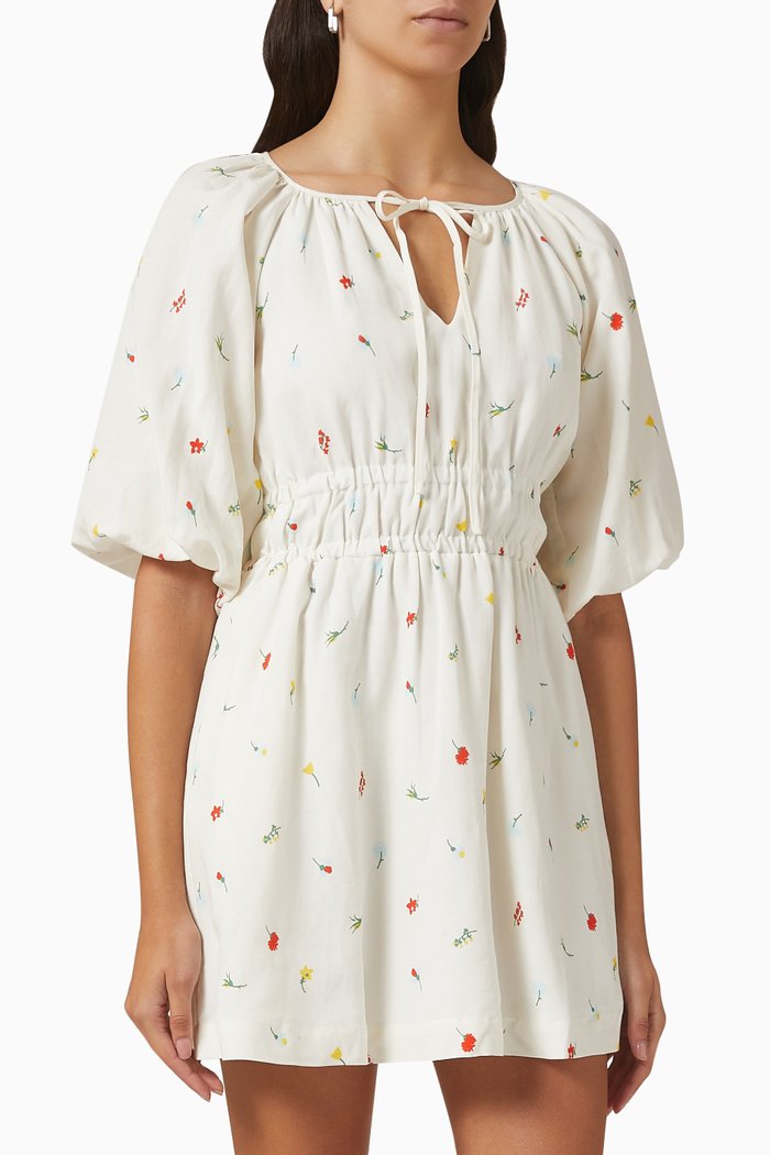 

Azalea Mini Dress in Tencel, White