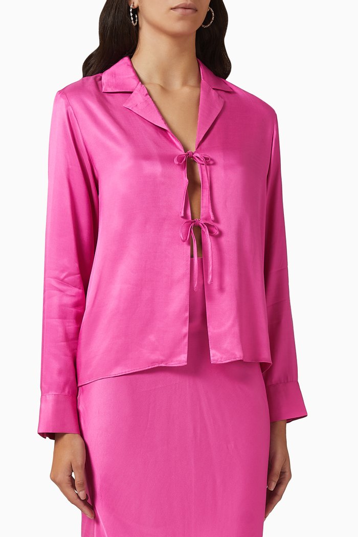 

Devon Top in EcoVero Viscose, Pink