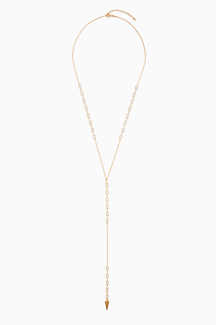 

Summer Spice Lariat Necklace in 24kt Gold-plated Sterling Silver