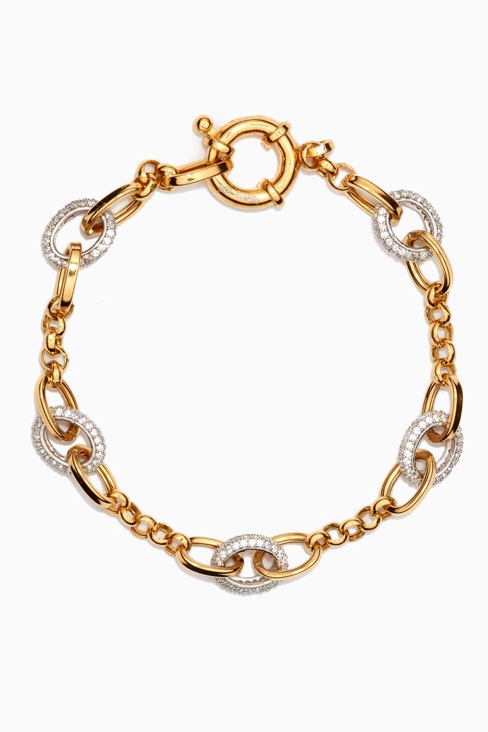 

Chain Bracelet in 24kt Gold-plated Sterling Silver
