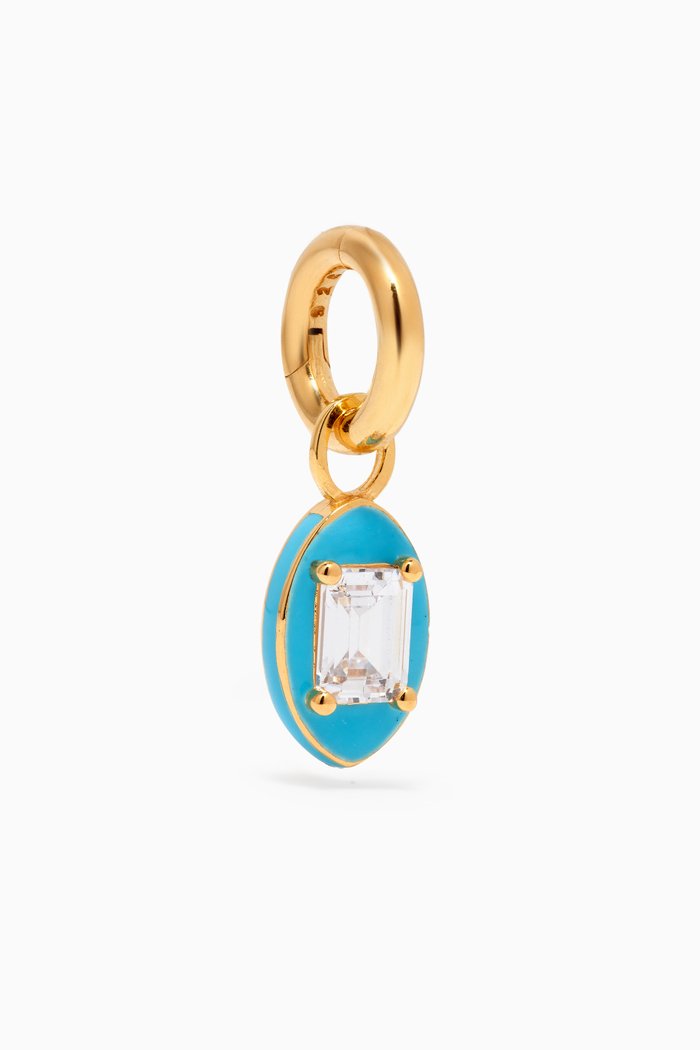 

Memories Pendant in 24kt Gold-plated Sterling Silver, Blue
