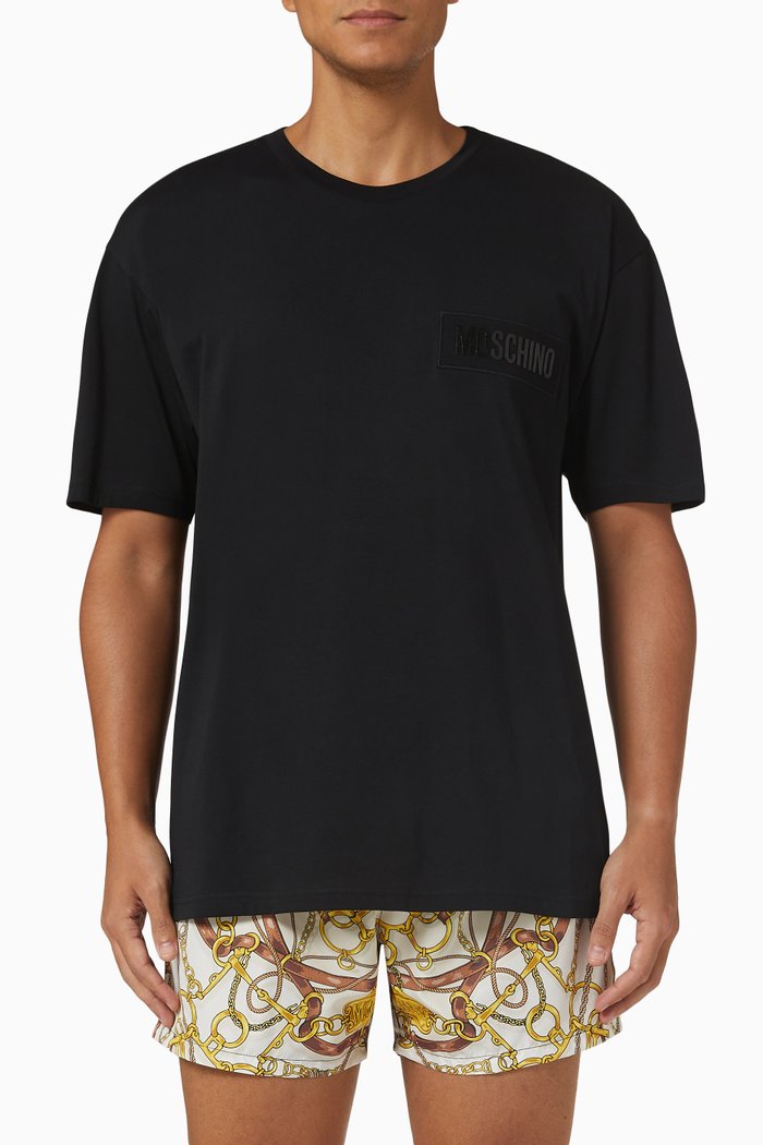 

Teddy T-shirt in Cotton, Black