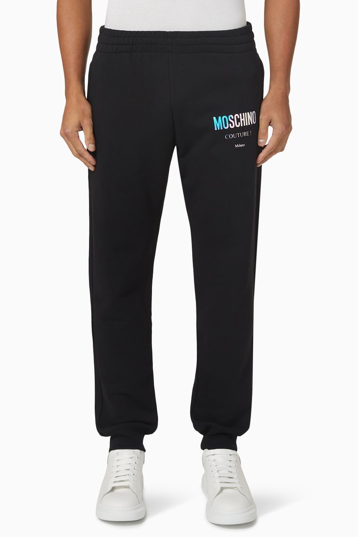 

Hologram Logo Pants in Cotton, Black