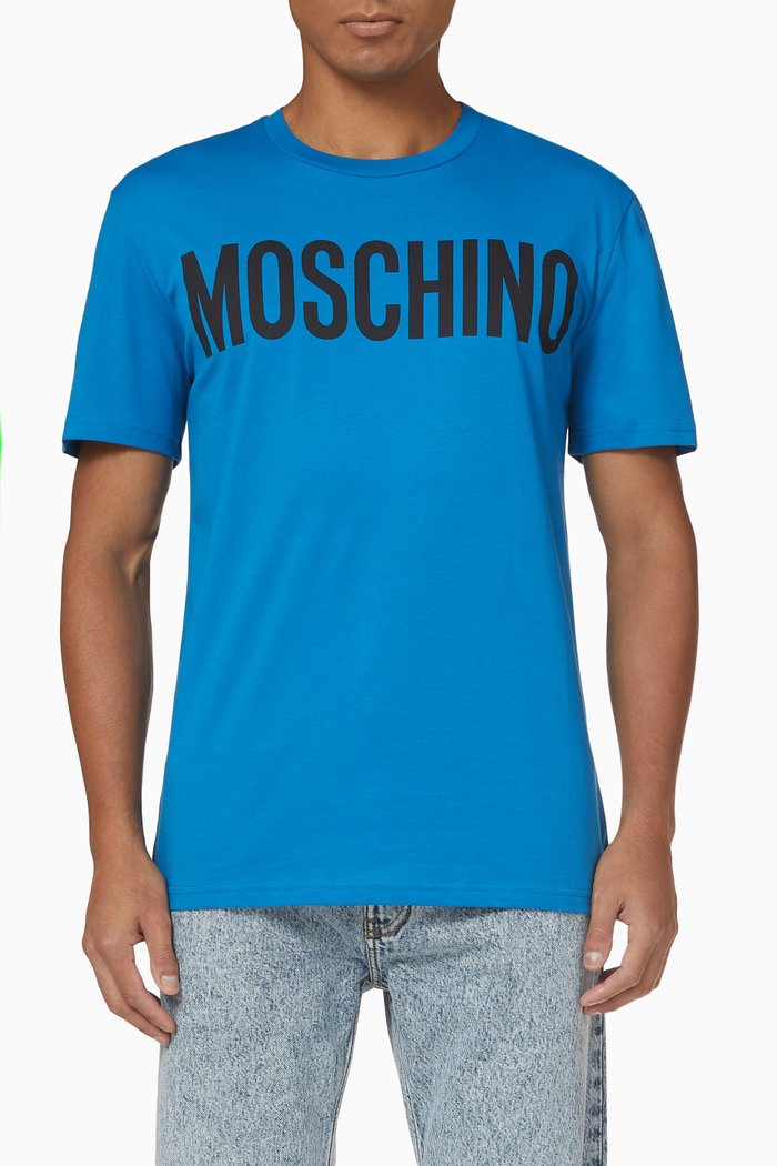 

Logo T-Shirt in Cotton, Blue