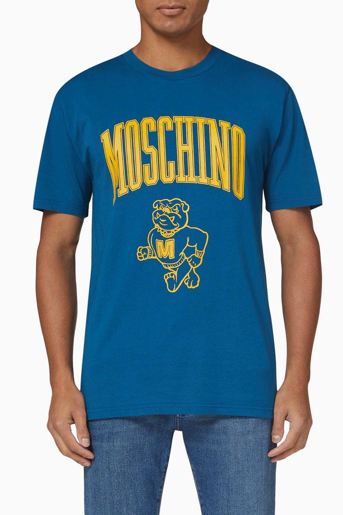 

Varsity T-shirt in Cotton Jersey, Blue