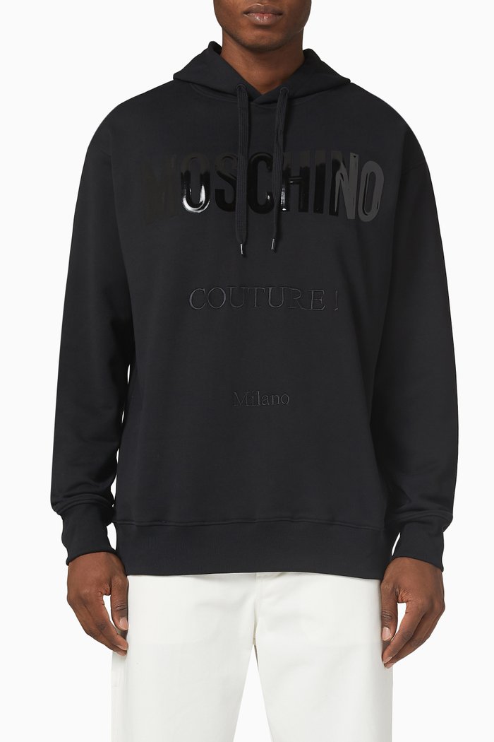 

Logo Hoodie in Fleece, Black