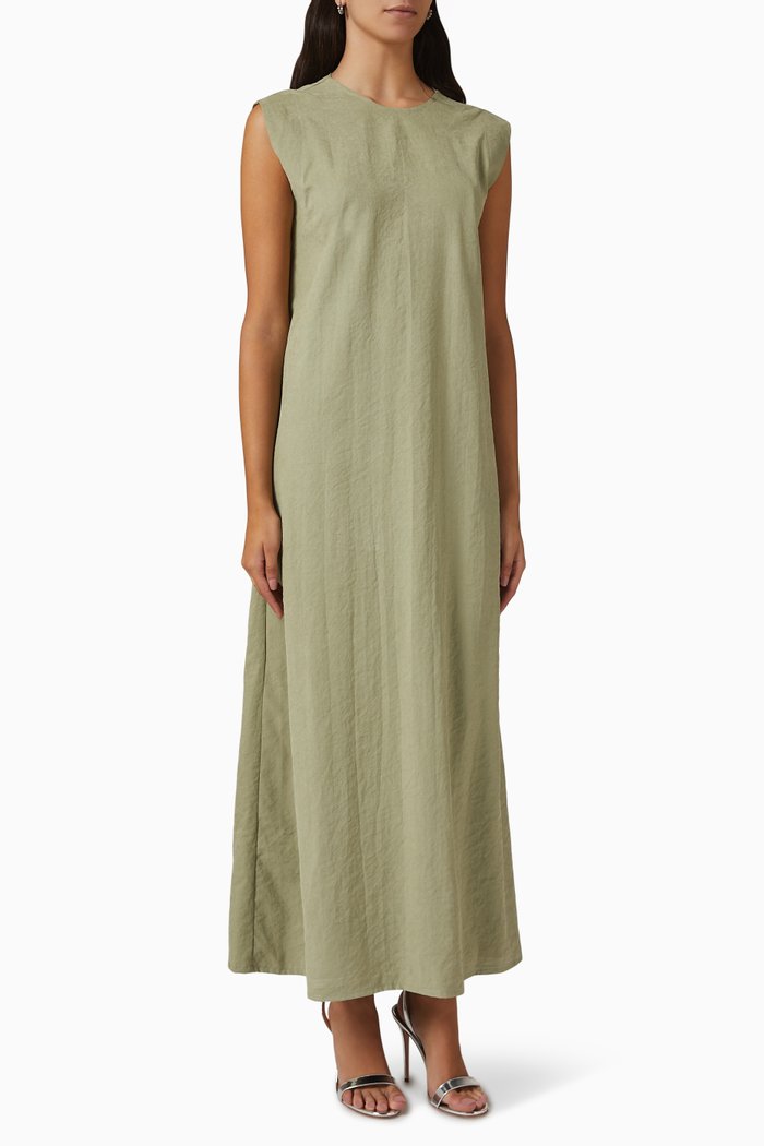 

Cap Sleeve Dress, Green