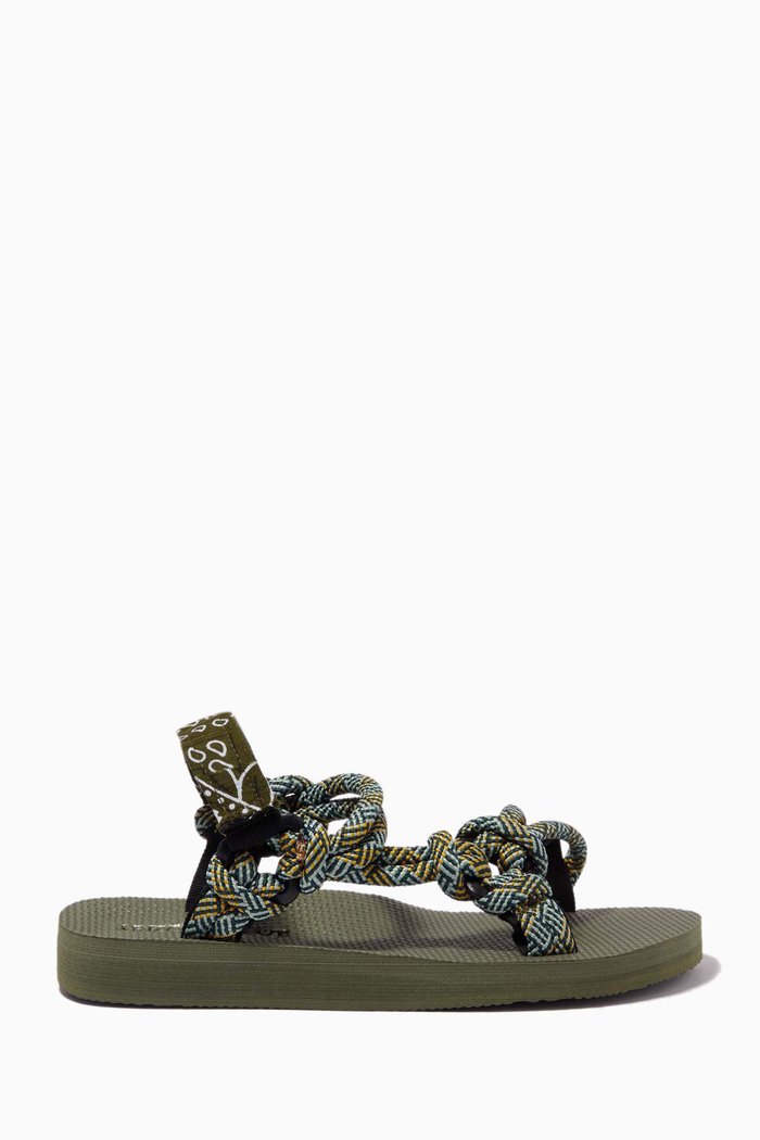 

Trekky Rope Sandals in Repreve®, Brown