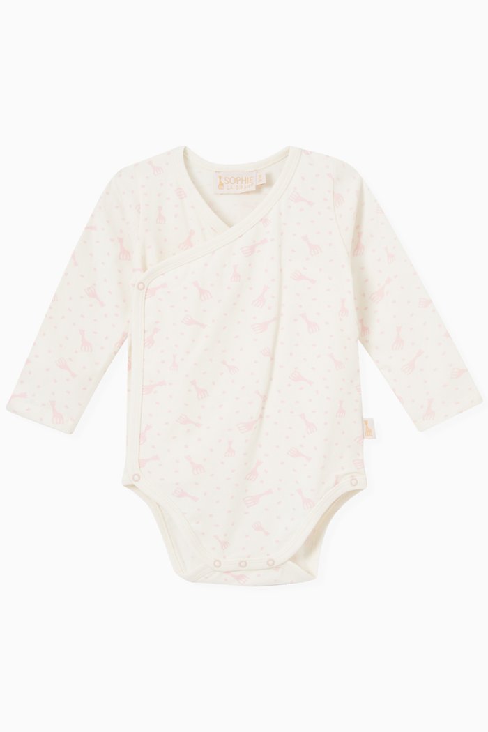 

Logo Print Bodysuit in Cotton, White