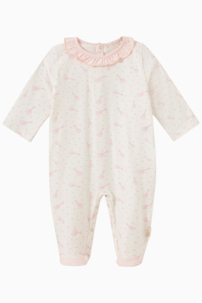 

Ruffle Collar Bodysuit in Cotton, White