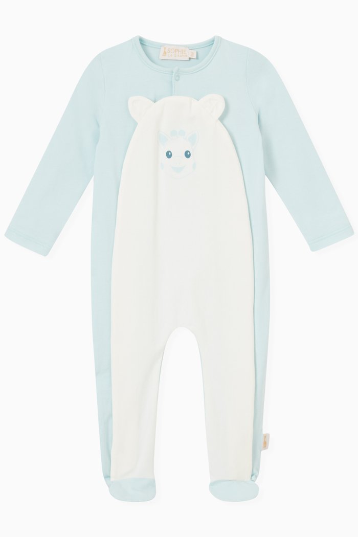 

Animal Print Pyjama in Cotton, Blue