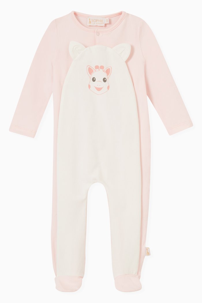 

Animal Print Pyjama in Cotton, Pink