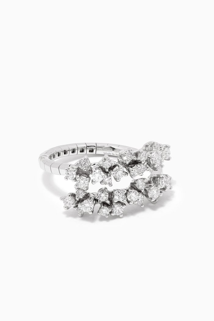 Mimosa Diamond Ring in 18kt White Gold
