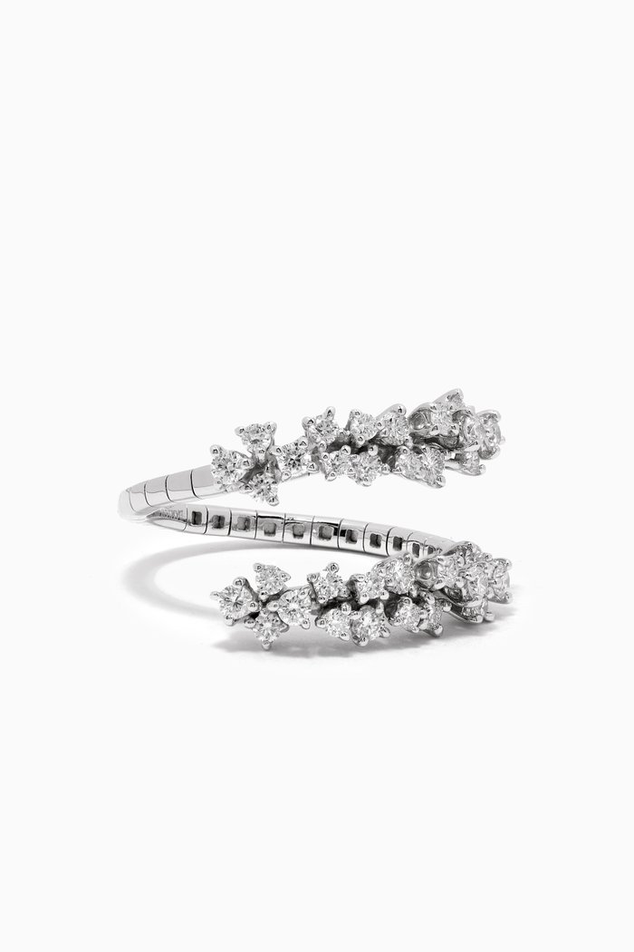 

Mimosa Diamond Spiral Ring in 18kt White Gold