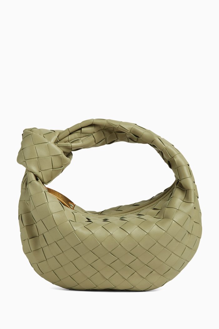 

The Mini Jodie Bag in Intrecciato Nappa, Grey
