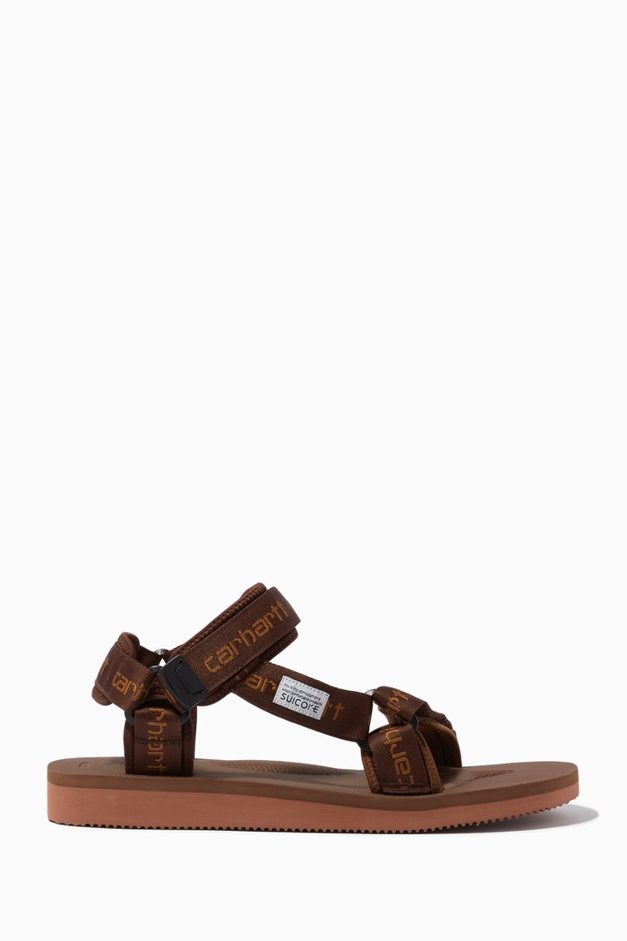 x Carhartt Depa Sandals in Canvas, Brown