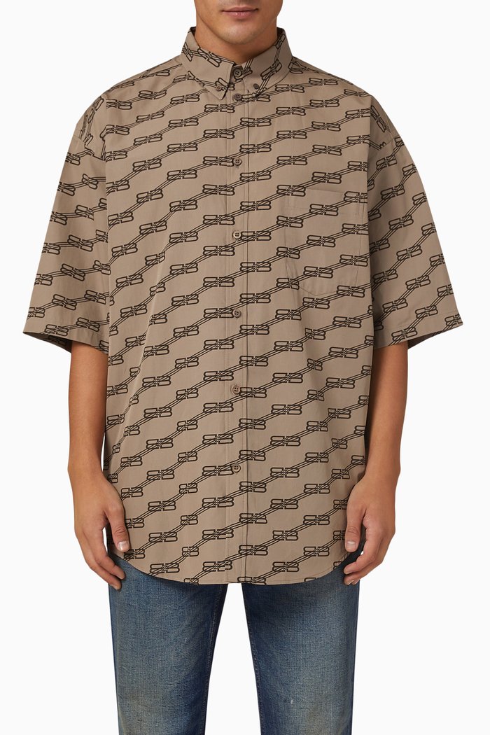 

Oversized Shirt in Cotton, Neutral