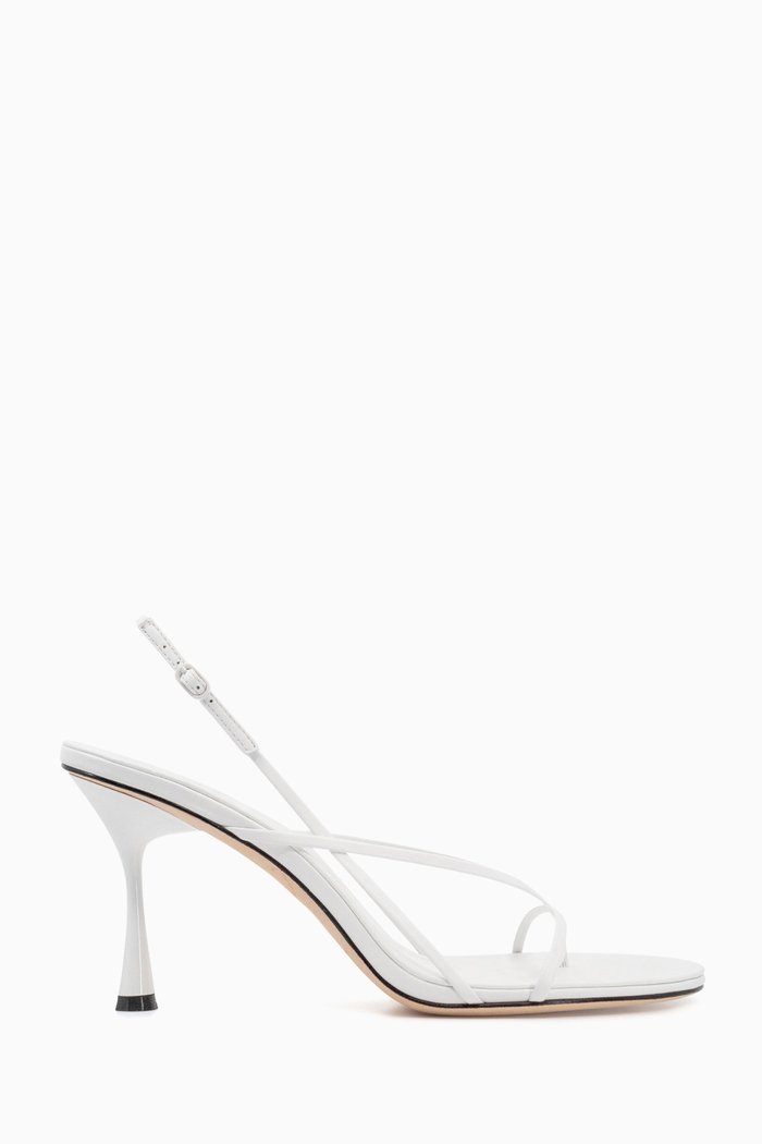 

Wishbone 90 Sandals in Nappa, White