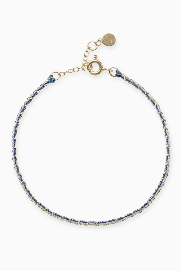 

Auric "Nurture" Bracelet in 18kt Yellow Gold, Blue