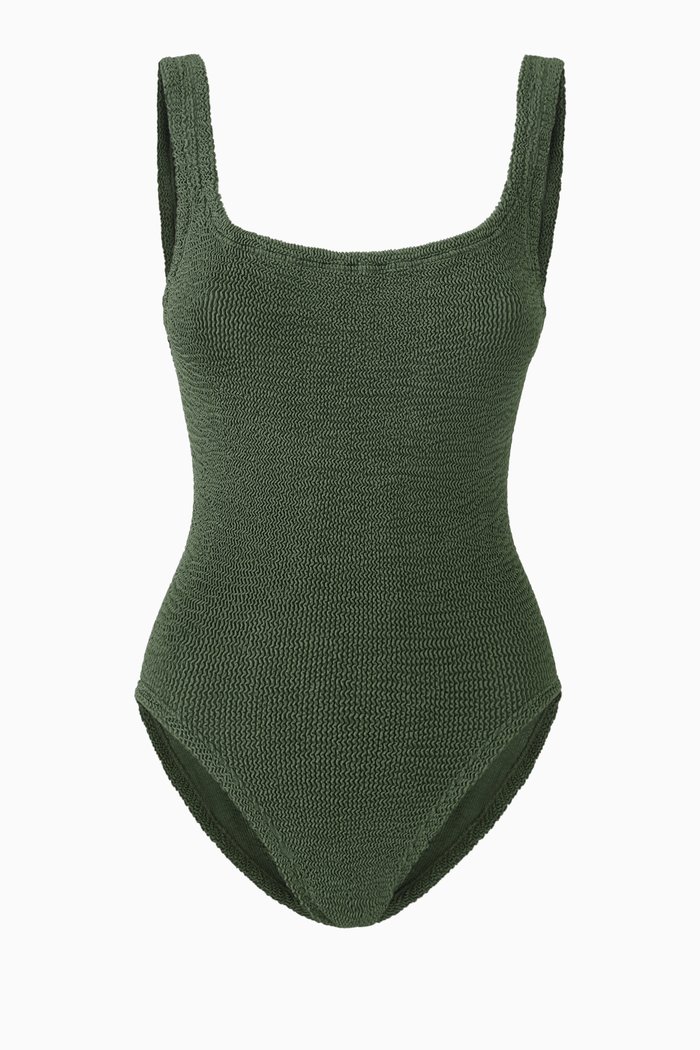 

Square Neck One-Piece Swimsuit, Neutral